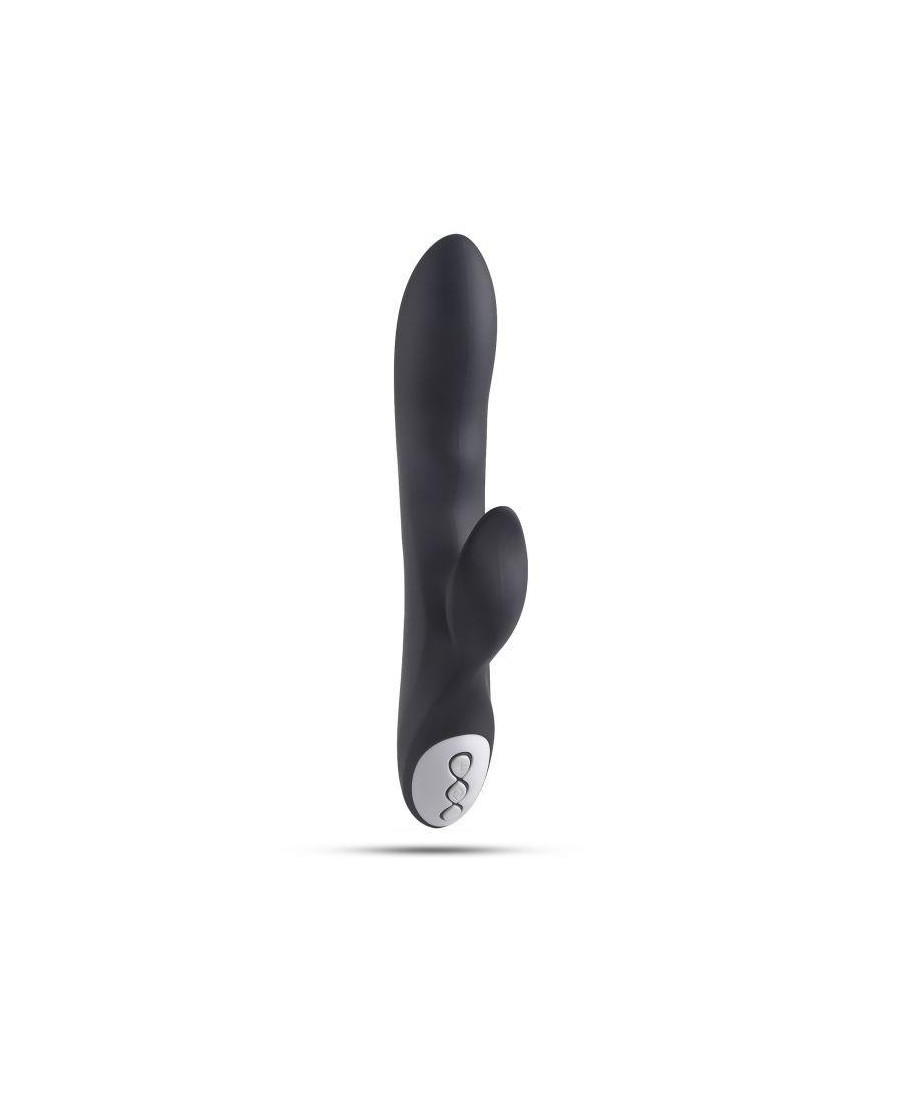 Vibratore G-spot e stimolatore clitorideo Black