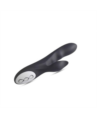 Vibratore G-spot e stimolatore clitorideo Black