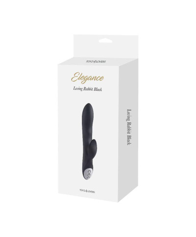 Vibratore G-spot e stimolatore clitorideo Black