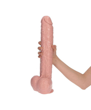 Duży penis naturalny kształt z przyssawką sex 40cm