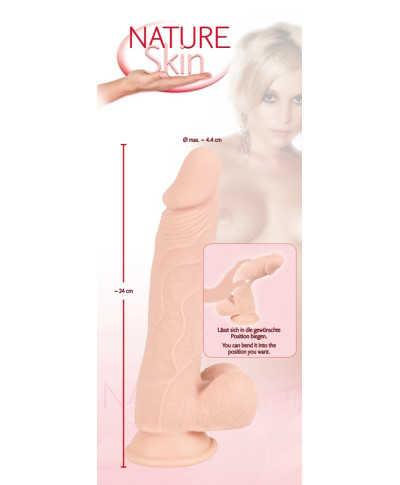 Dildo wyginane realistyczny penis członek sex 24cm