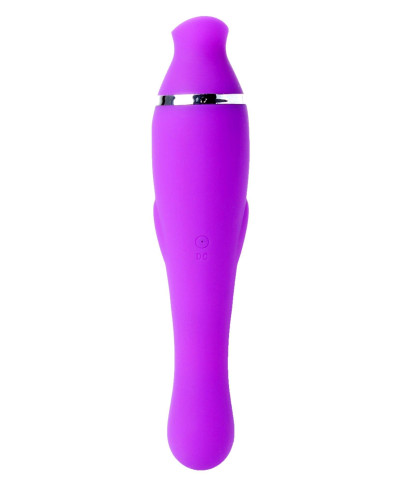 Wibrator masażer łechtaczki 2w1 ssanie 20cm 12tryb