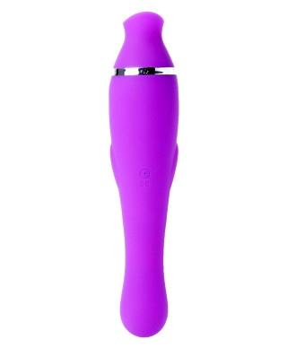 Wibrator masażer łechtaczki 2w1 ssanie 20cm 12tryb