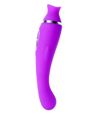 Wibrator masażer łechtaczki 2w1 ssanie 20cm 12tryb