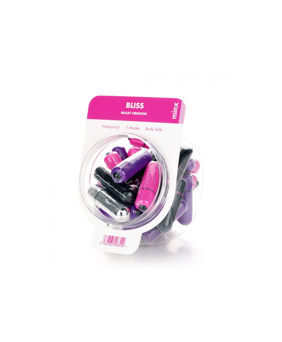 Wibrator-Minx Bliss 7 Mode Mini Bullet Vibratot Multi - 32 pcs