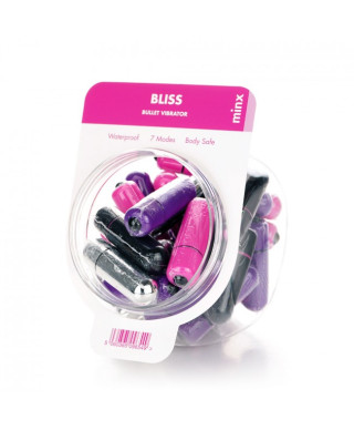 Wibrator-Minx Bliss 7 Mode Mini Bullet Vibratot Multi - 32 pcs