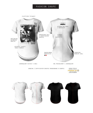 T-shirt men white S fashion