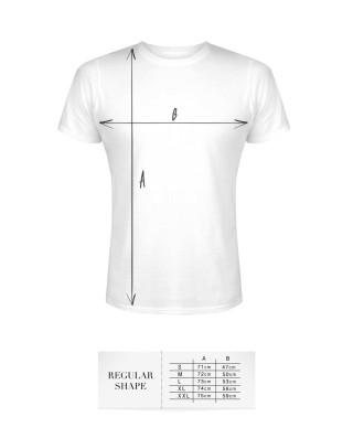 T-shirt men white L regular