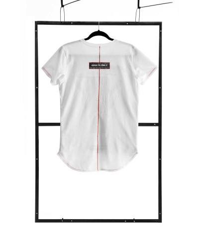 T-shirt men white S fashion