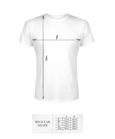 T-shirt men white S regular