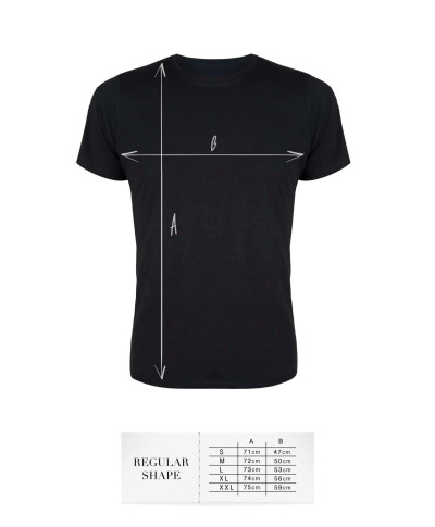 T-shirt men black M regular