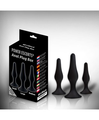 Plug - Anal Plug box 3 pack black