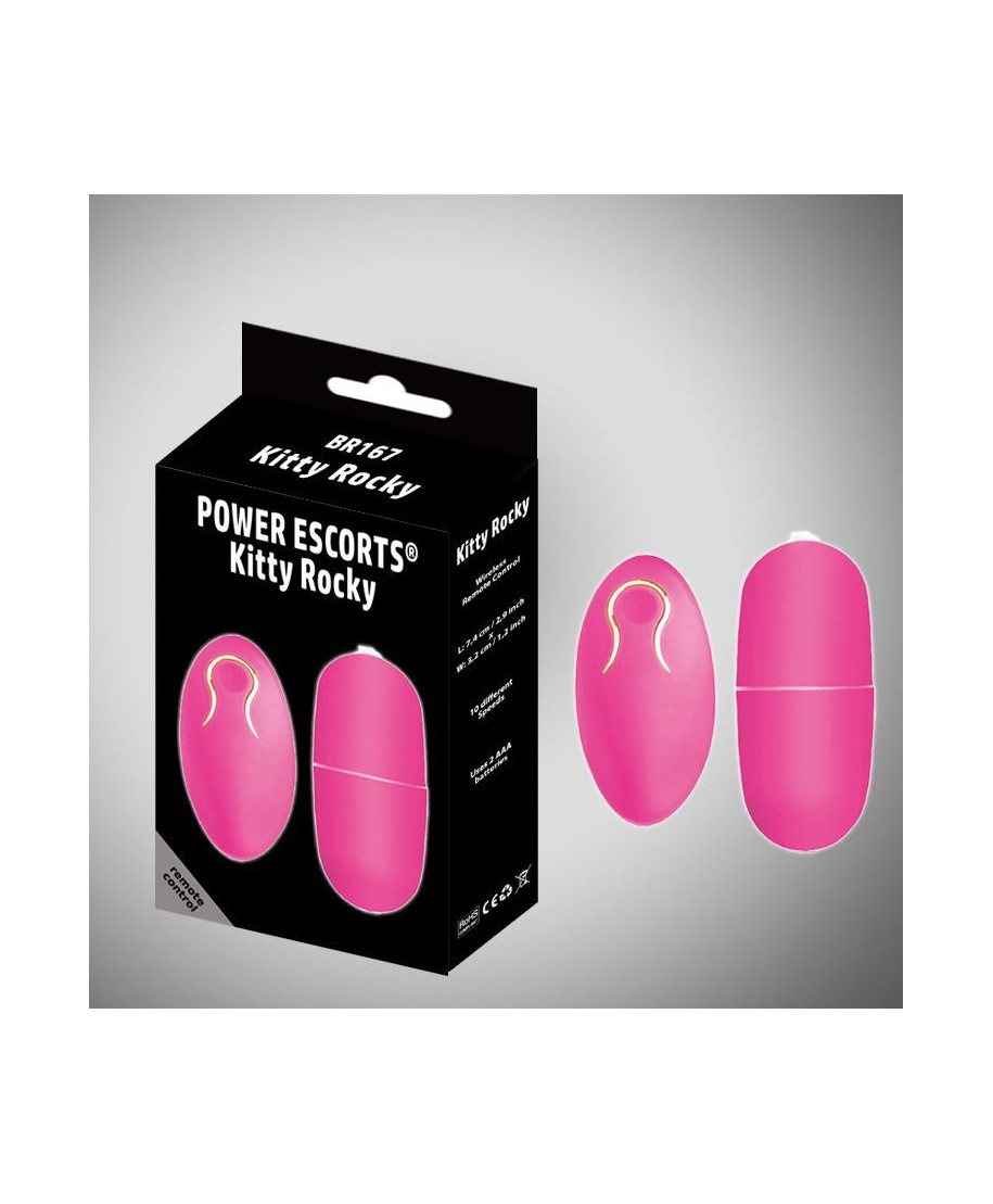 Wibrator - Kitty Rocky Remote Control pink