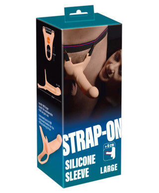 Strap-on dildo przedłużenie penisa elastyczne 26cm