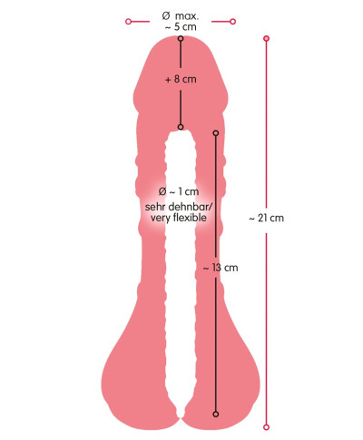 Przedłużka penisa masturbator 2w1 realistyczny sex