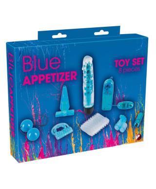 Blue Appetizer 8-piece set