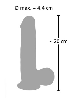 Wibrator jak penis pulsujący przyssawka 20cm 8tryb