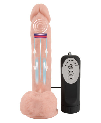 Dildo realistyczne posuw przyssawka 8trybów 21cm