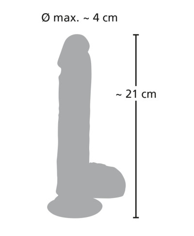 Dildo realistyczne posuw przyssawka 8trybów 21cm