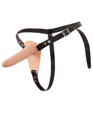 Wibrator strap-on uprząż paski 10 trybów 15cm sex