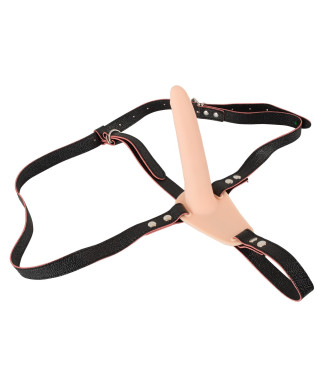 Wibrator strap-on uprząż paski 10 trybów 15cm sex