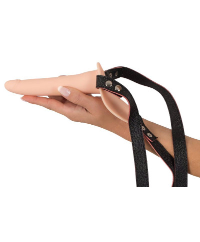 Wibrator strap-on uprząż paski 10 trybów 15cm sex