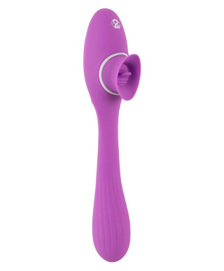 Podwójny masażer łechtaczki wibrator 10trybów 22cm