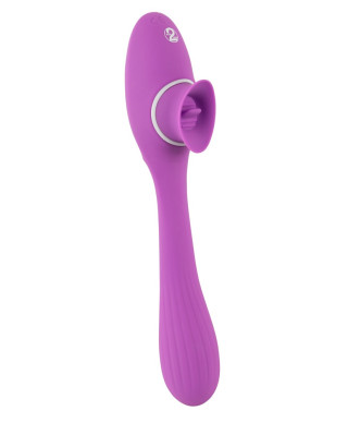 Podwójny masażer łechtaczki wibrator 10trybów 22cm