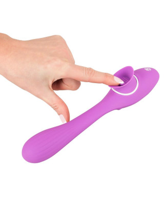Podwójny masażer łechtaczki wibrator 10trybów 22cm