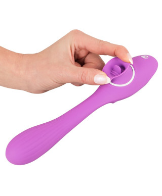 Podwójny masażer łechtaczki wibrator 10trybów 22cm