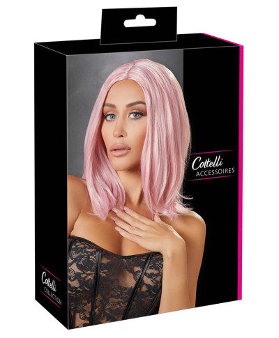 Wig bob pink