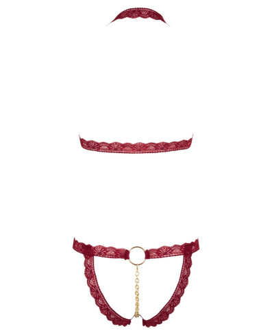 Bra Set open red SM