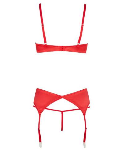 Shelf Bra Set red 80BM