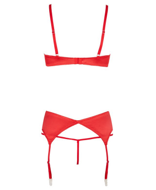 Shelf Bra Set red 80BM