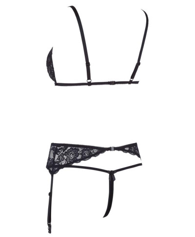 Lace Suspender Set S