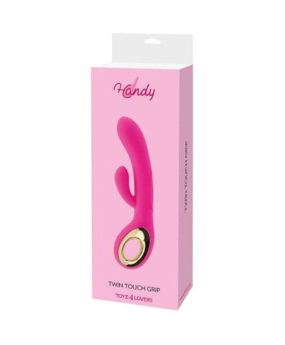 Wibrator- Vibratore rabbit handy two touch grip pink