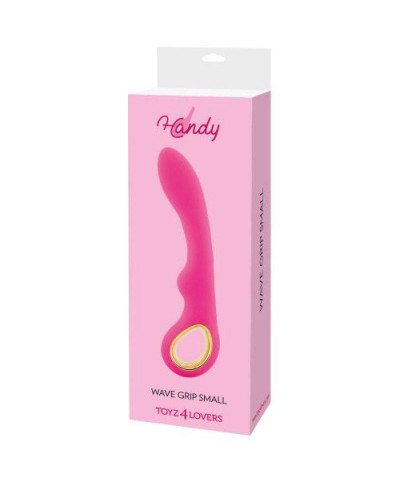 Wibrator- Vibratore design handy wave grip small pink