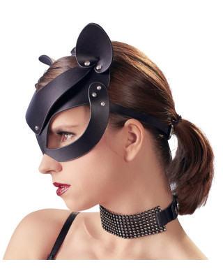 Bad Kitty Cat Mask Rhinestones