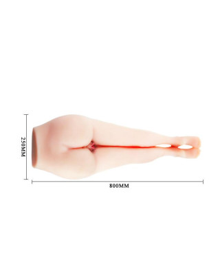 Realistyczny masturbator ciało wibracje głos 80cm