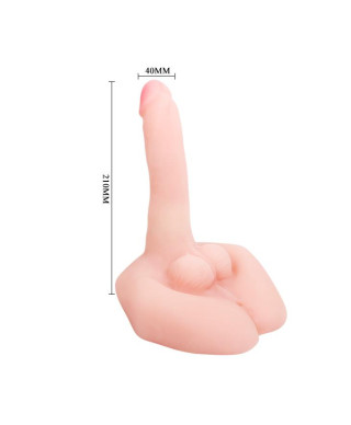 Dildo realistyczne penis przyssawka obroty 21cm