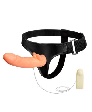 Realistyczny penis strapon wibrator z pasami 20cm