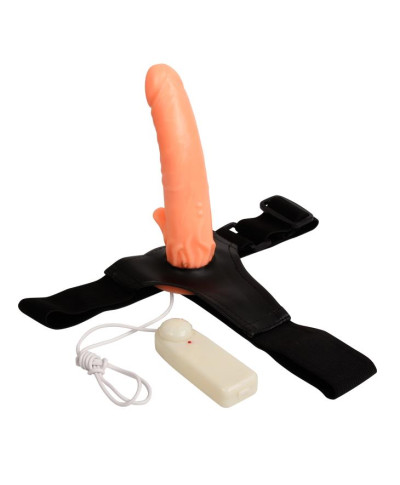 Realistyczny penis strapon wibrator z pasami 20cm