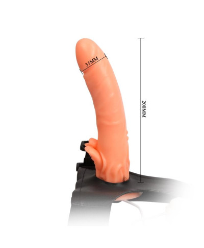 Realistyczny penis strapon wibrator z pasami 20cm