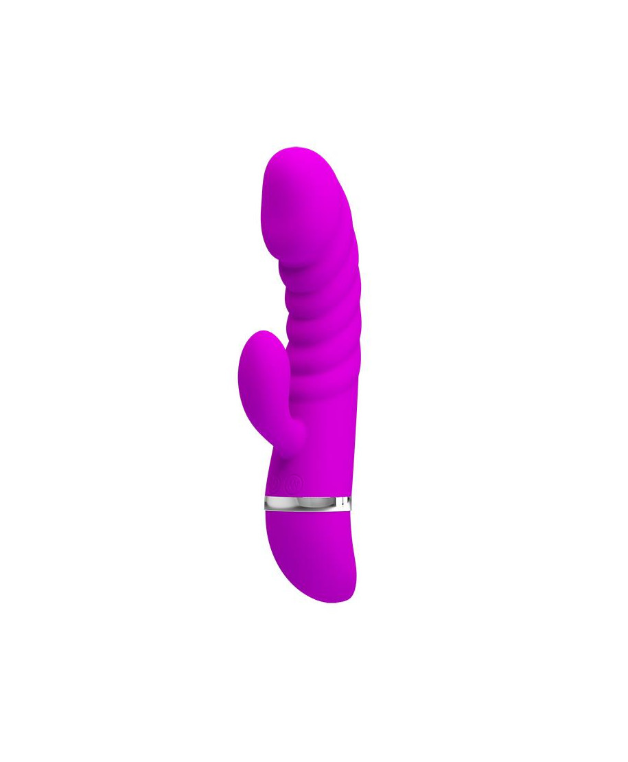 Sex wibrator ze stymulatorem łechtaczki 7tryb 18cm