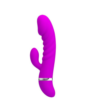 Sex wibrator ze stymulatorem łechtaczki 7tryb 18cm