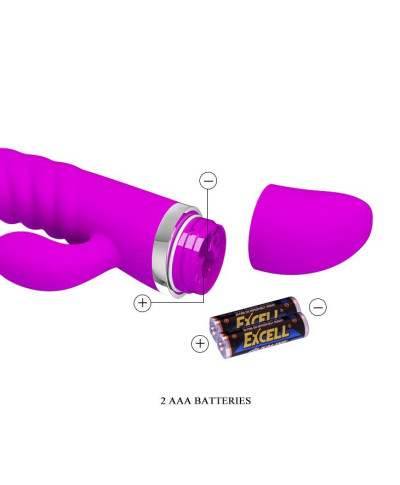 Sex wibrator ze stymulatorem łechtaczki 7tryb 18cm