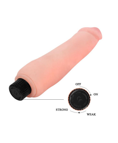 Wibrator penis naturalny z żyłkami elastyczny 23cm