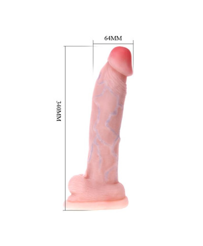 Duży gruby penis naturalny przyssawka dildo 34c