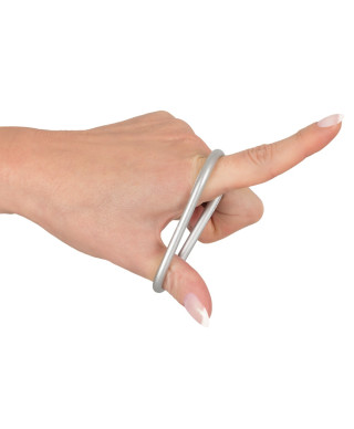 Metallic Silicone Cock ring se