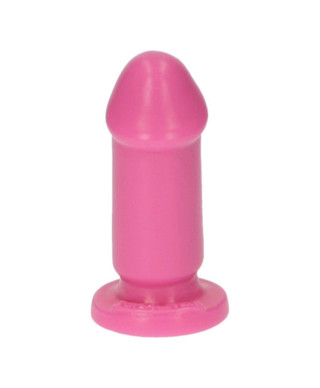 Różowe gumowe dildo gładkie z przyssawką 8 cm